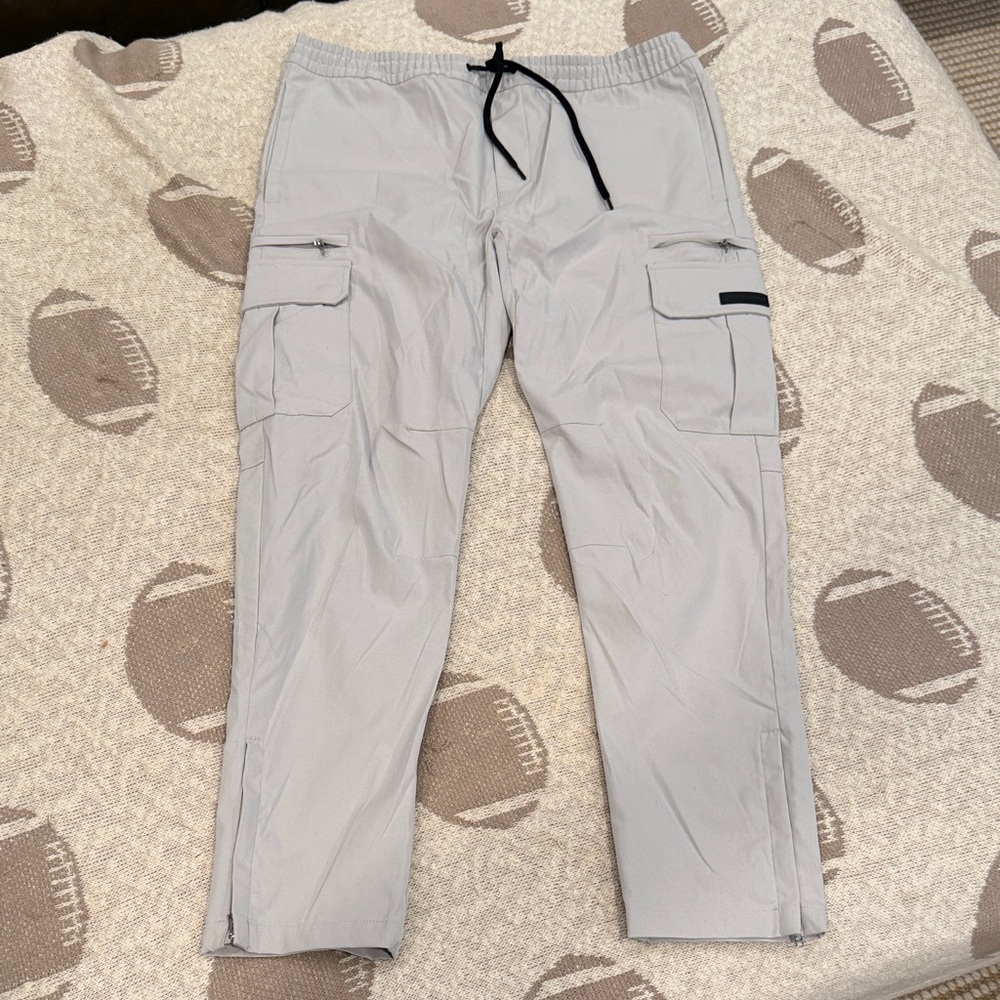 H&M Light Gray Cargo Pants for Men